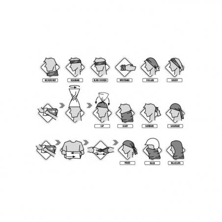 Buff chusta POLAR HOLLOW BLUE